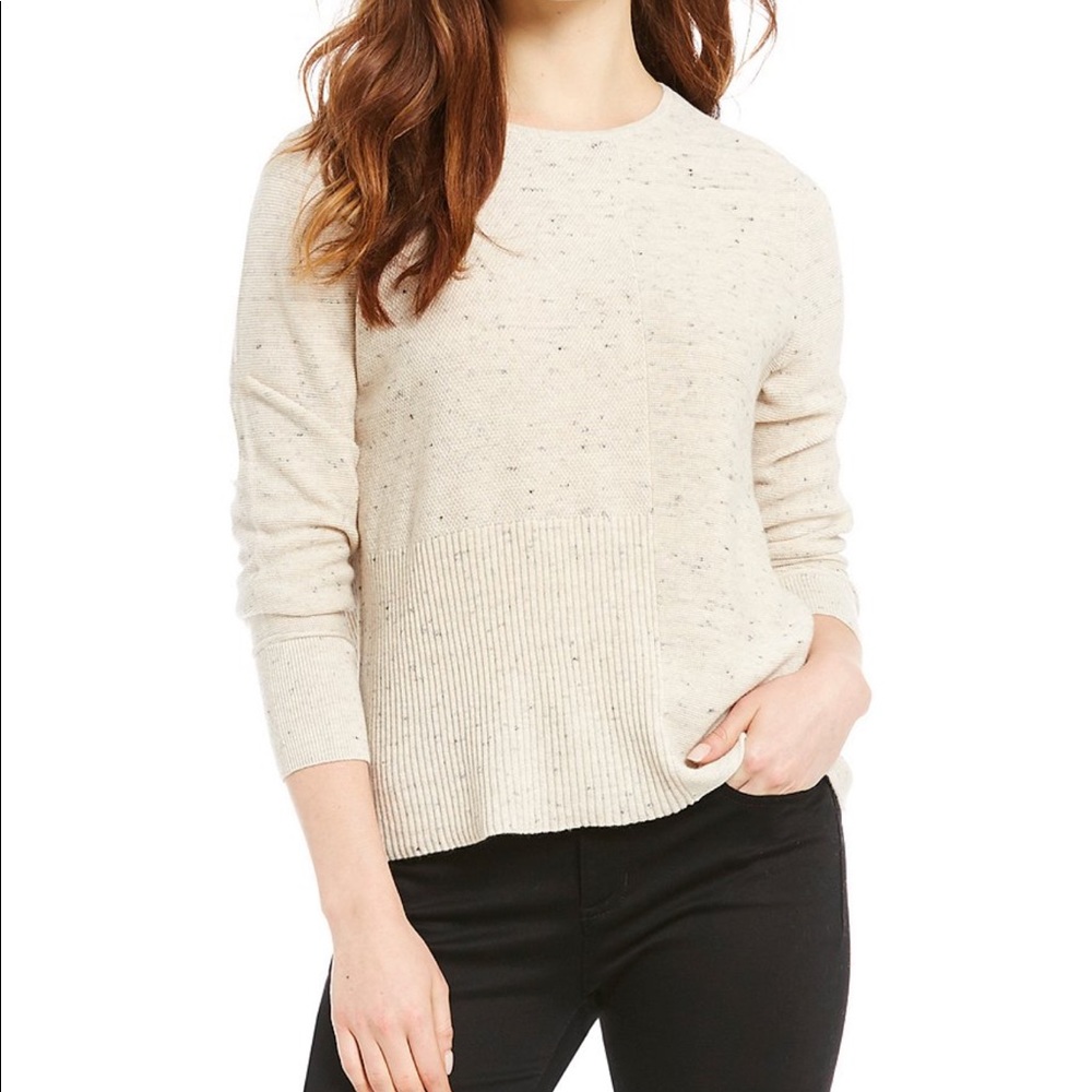 Eileen fisher wool cotton sweater, petite S